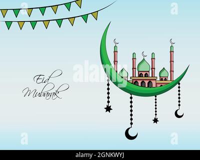 EID Festival musulman de fond Illustration de Vecteur