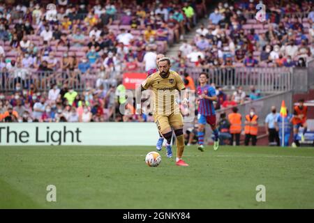 Barcelone, Espagne. 26 septembre 2021. Match de football espagnol la Liga FC Barcelone vs Levante au stade Camp Nou. 26 septembre 2021 José Luis Morales 999/JGS/CORDONPRESSCORDon presse crédit: CORDON PRESSE/Alay Live News Banque D'Images