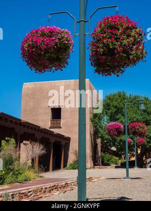 Galerie communautaire, centre-ville de Santa Fe, Nouveau-Mexique. Banque D'Images
