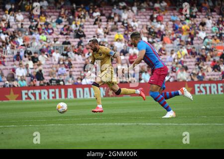 Barcelone, Espagne. 26 septembre 2021. Match de football espagnol la Liga FC Barcelone vs Levante au stade Camp Nou. 26 septembre 2021 José Luis Morales 999/JGS/CORDONPRESSCORDon presse crédit: CORDON PRESSE/Alay Live News Banque D'Images