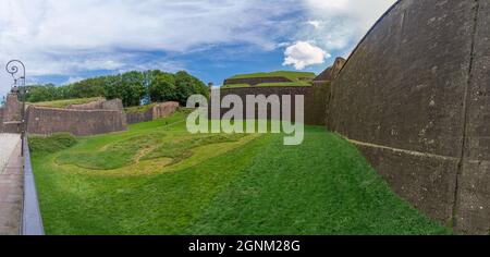 Belfort, France - 09 04 2021: Vue sur la citadelle Banque D'Images