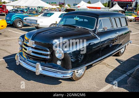 Reno, NV - 4 août 2021: 1952 Nash Rambler chariot à une exposition de voiture locale. Banque D'Images