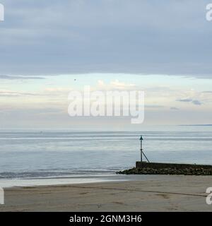 La côte au large de Rhos-on-Sea dans le nord du pays de Galles, au Royaume-Uni Banque D'Images