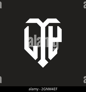 Logo MK avec modèle de conception de forme orange blanc blindé isolé sur fond noir Illustration de Vecteur