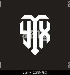 LOGO NI eSport initiale de jeu avec modèle vectoriel de couleur bleu clair Illustration de Vecteur