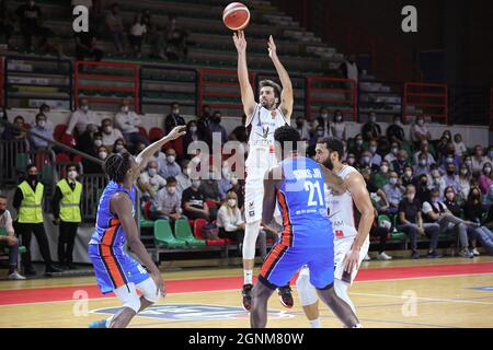 Italie, Casale 26 septembre 2021 Premier match du championnat italien de basket-ball A1 Bertram Derthona Panier Tortona vs Nutribullet Trévise Banque D'Images