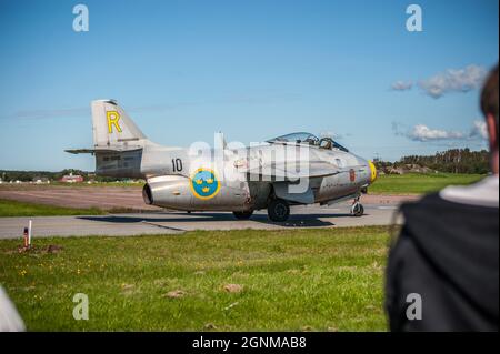 Göteborg, Suède - août 30 2008 : J29 Tunnan (se-DXB) au salon aéronautique de Göteborg. Banque D'Images