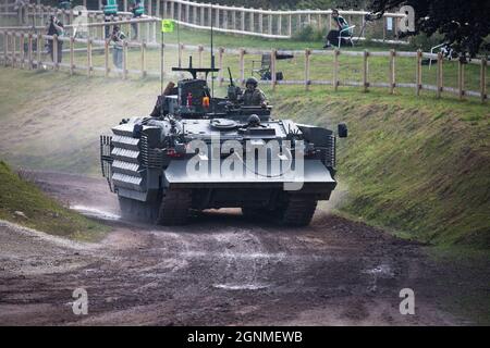 Véhicule de réparation et de récupération blindé Challenger, armée britannique, Bovington Tank Museum, Dorset, Angleterre Banque D'Images