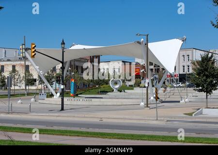 18 septembre 2021, Barrie Ontario Canada. Meridian place. Luke Durda/Alamy Banque D'Images