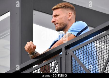 Formello, Italie. 26 septembre 2021. Ciro immobile pendant la série Un match entre SS Lazio et ACF Fiorentina Femminile au stadio Mirko Fersini le 26 septembre 2021 à Formello, Rome, Italie. (Photo de Domenico Cippitelli/Pacific Press) Credit: Pacific Press Media production Corp./Alay Live News Banque D'Images