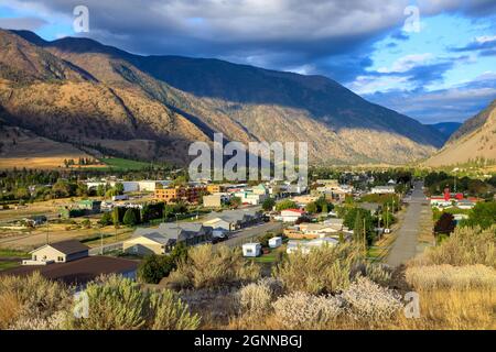 Keremeos est un village du sud de l'intérieur de la Colombie-Britannique, au Canada. Keremeos est situé dans la vallée de Similkameen. Banque D'Images