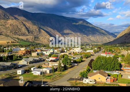 Keremeos est un village du sud de l'intérieur de la Colombie-Britannique, au Canada. Keremeos est situé dans la vallée de Similkameen. Banque D'Images