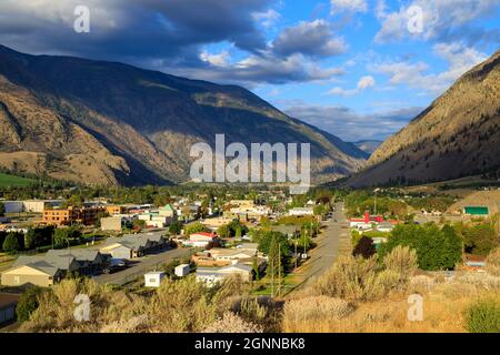 Keremeos est un village du sud de l'intérieur de la Colombie-Britannique, au Canada. Keremeos est situé dans la vallée de Similkameen. Banque D'Images