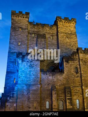 Une partie d'une fortification médiévale ce château se dresse sur le château Garth à Newcastle upon Tyne et a donné son nom à la ville. Banque D'Images