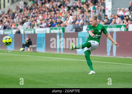 Viborg, Danemark. 26 septembre 2021. Christian Sorensen (7) de Viborg FF vu pendant le match 3F Superliga entre Viborg FF et Odense Boldklub à l'Energy Viborg Arena de Viborg. (Crédit photo : Gonzales photo/Alamy Live News Banque D'Images