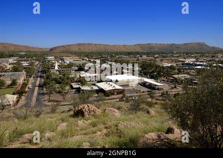 Vue sur Alice Springs, Allemagne, Alice Springs Banque D'Images