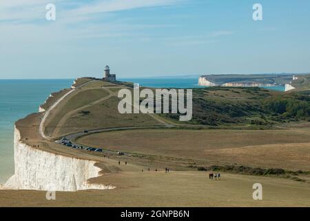 Phare Belle tout dans East Sussex Banque D'Images