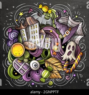 Illustration vectorielle Happy Halloween. Illustration de Vecteur