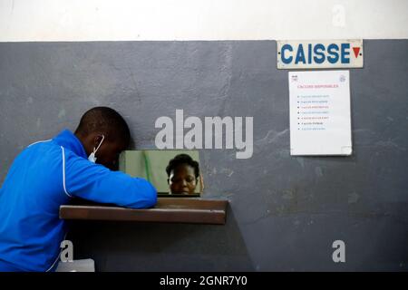 Hôpital africain. Service pédiatrique. Cajou. Bénin. Banque D'Images