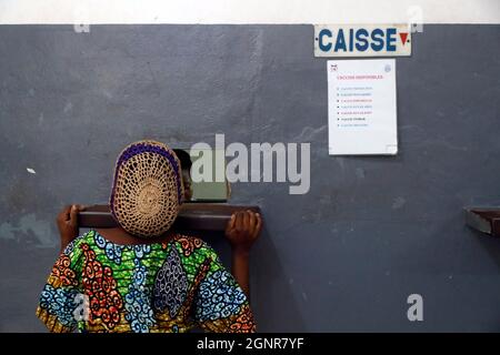 Hôpital africain. Service pédiatrique. Cajou. Bénin. Banque D'Images