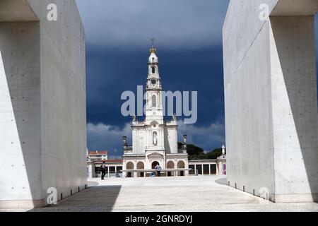 Sanctuaire de Fatima. Basilique notre-Dame de Fatima. Portugal. Banque D'Images