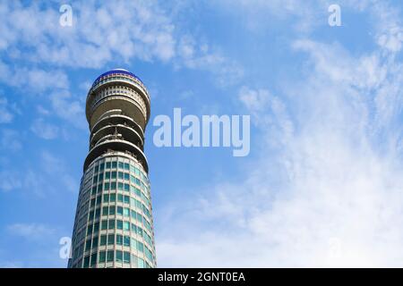 Vue sur la Tour BT dans le centre de Londres (Angleterre) Banque D'Images