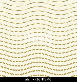 Décoration vectorielle sans couture. Fond doré ondulé moderne. Motif géométrique moderne Illustration de Vecteur