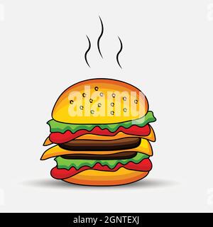 Arrière-plan de restauration rapide Illustration de Vecteur