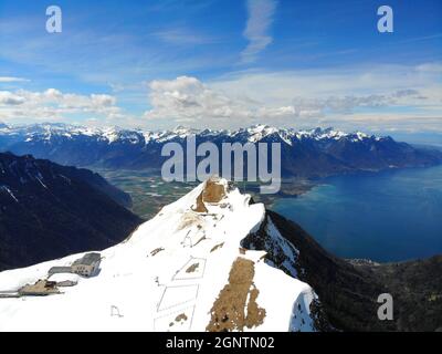 Rochers de Naye, Montreux Banque D'Images