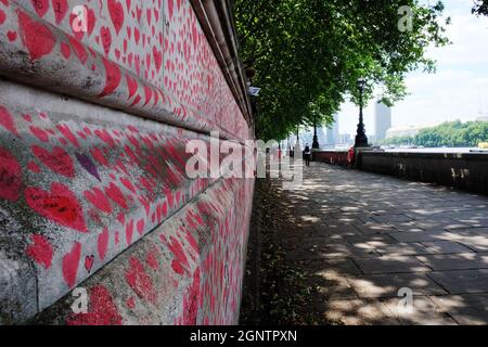 National Covid Memorial Wall - Londres, Angleterre