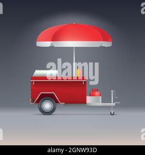 Magasin pour hot dogs Illustration de Vecteur