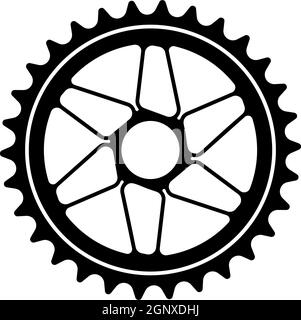 Icône de l'étoile de l'équipement de vélo Illustration de Vecteur