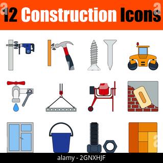 Construction Icon Set Illustration de Vecteur