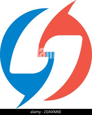 Logo lettre S d'entreprise Illustration de Vecteur