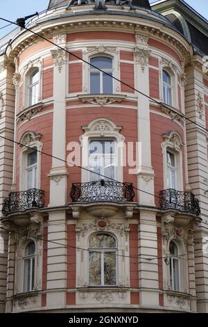 Architecture le long de la place principale Hauptplatz de Graz, Styrie, Autriche Banque D'Images