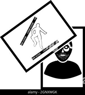 Icône de preuve de photographie Illustration de Vecteur