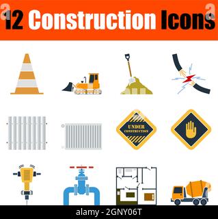 Construction Icon Set Illustration de Vecteur