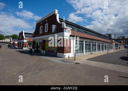 Sneinton Market avenues, Nottingham, Angleterre, Royaume-Uni Banque D'Images