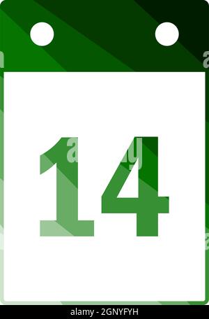 Icône Calendrier de la Saint-Valentin Illustration de Vecteur