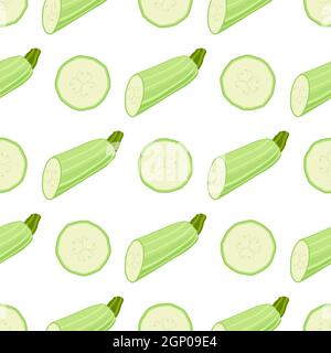 Illustration sur le thème de courgettes à motif lumineux Illustration de Vecteur