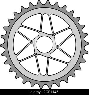 Icône de l'étoile de l'équipement de vélo Illustration de Vecteur