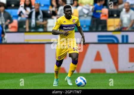 Friuli - stade Dacia Arena, Udine, Italie, 26 septembre 2021, Alfred Duncan (ACF Fiorentina) pendant Udinese Calcio vs ACF Fiorentina - italien foo Banque D'Images