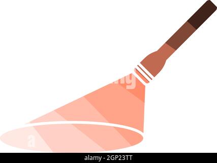 Icône de la lampe de poche Illustration de Vecteur