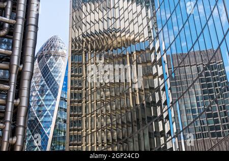 Architecture moderne dans la City de Londres, Londres, Angleterre Banque D'Images