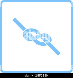 Icône de Knot de corde d'alpiniste Illustration de Vecteur