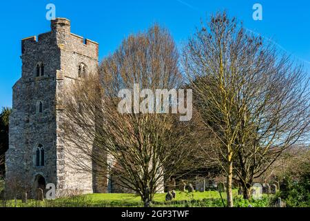 Église Sainte-Marie à Burham près de Rochester, dans le Kent, en Angleterre Banque D'Images