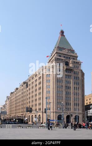 No.20 du bâtiment nord de Bund de l'hôtel Peace à Shanghai, Chine Banque D'Images