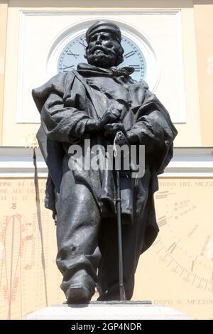 Giuseppe Garibaldi statue en bronze. Parme, Italie Banque D'Images