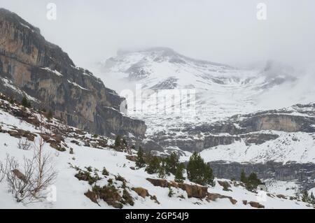 Vallée d'Ordesa dans le parc national d'Ordesa et de Monte Perdido. Pyrénées. Huesca. Aragon. Espagne. Banque D'Images