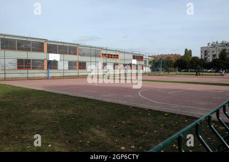 Dans Malesnica l'école résidentielle, Zagreb, Croatie Banque D'Images